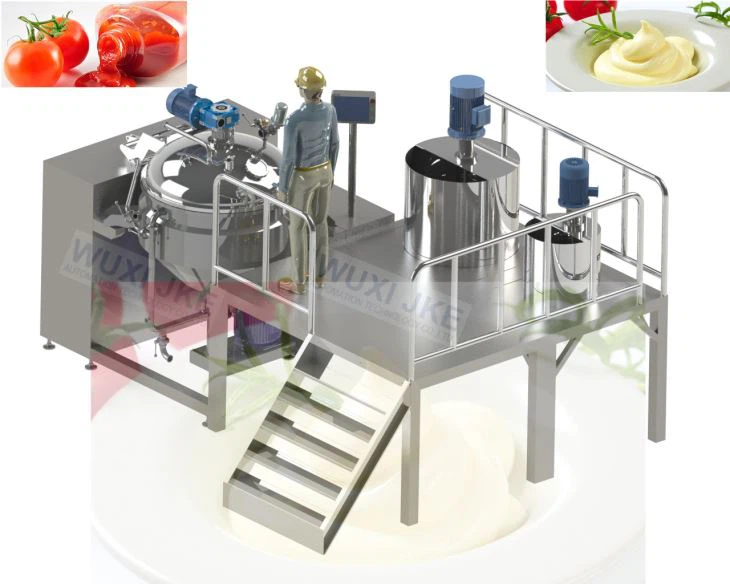 Salad dressing Vaccum Emulsifying Mixer